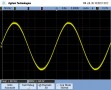 40Hz, 8R sine wave. Some evidence of clipping, and the waveform appears slightly furry due to out-of-band noise from the SMPS getting into the audio signal.