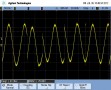 40Hz, 4R sine wave, burst power, (zoomed in version of previous image). Note the dramatic periodic phase reversal akin to overdriving a poor quality op-amp.