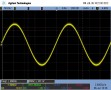 1kHz, 4R sine wave, before limiter cuts in. Visible out-of-band noise.