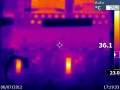 Thermal image of the rectifier PCB. Rectifier diodes running cool, transformers at the top of the image running warm, but nothing untoward.