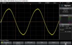 8R 40Hz performance. Threshold of clipping. Slight distortion of waveform crests due to clipping onset.