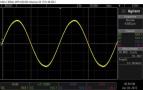 8R 10kHz waveform. Slight visible distortion due to onset of clipping, otherwise relatively clean. Very slight evidence of rail switching on the rising edges of the waveform.