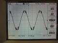 1kHz Sine Wave, 8R load, at clipping. Shows severe instability at clipping.