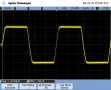 10kHz 8R square wave, full power. Very good, no overshoot or undershoot and relatively fast and symmetrical rise and fall times.