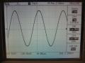1kHz sine wave, full power, 8R. Perfect.