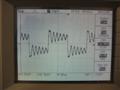 4kHz square wave, open circuit. Prolonged ringing clearly visible.