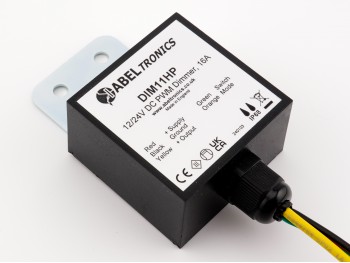 DIM11HP LED Dimmer. Push Switch Controlled. PWM, 12V 24V 16A Low Voltage - Product Image 1