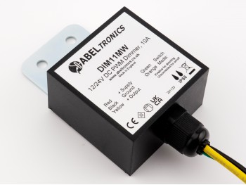 DIM11MW Selectable LED Dimmer. Push Switch Controlled, PWM, 12V 24V 10A, IP68 - Product Image 1