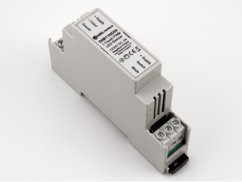 DIM11NDIN LED Dimmer. Negative Low-side Output, Push Switch Controlled. PWM, 12V 24V 5A Low Voltage, DIN-mount - Product Image 1