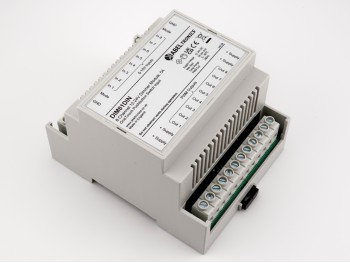 DIM81DIN 8 Channel LED Dimmer. Push Switch Controlled, DIN-mount. PWM, 12V 24V Low Voltage - Product Image 1